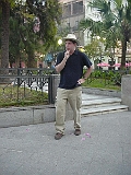 John Posing In His Safari Costume